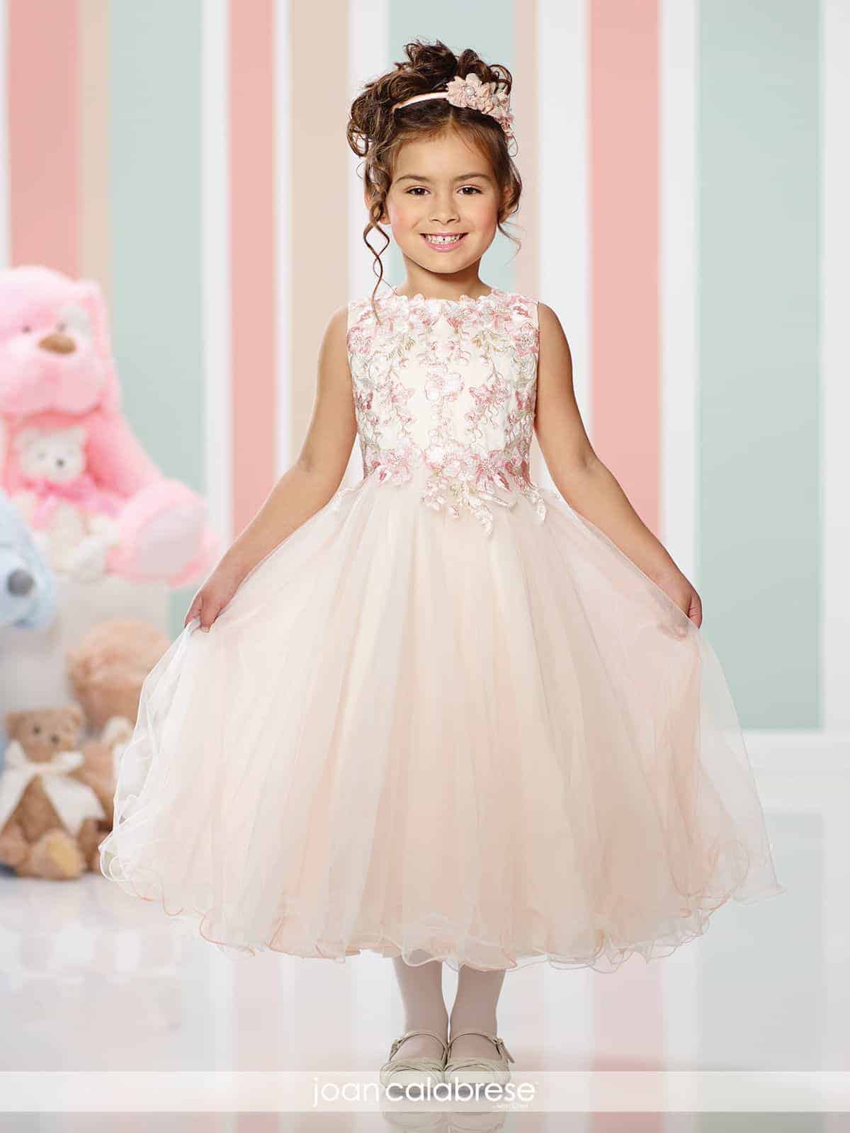 flower girl with princess dress by Joan Calabrese