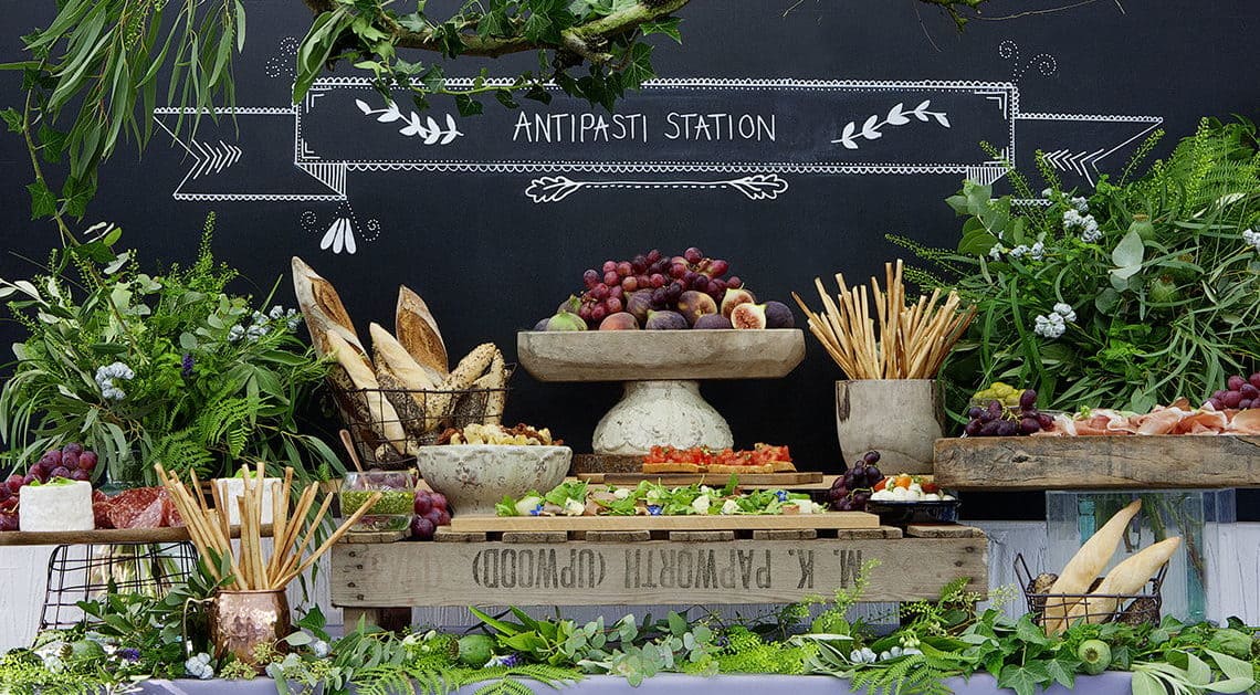 reception-interactive-catering-stations10 wedding catering station of fruits