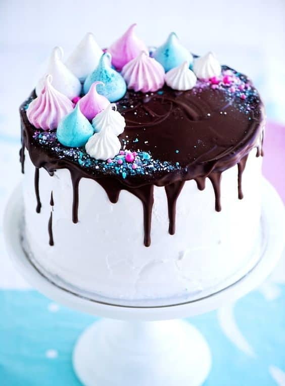 unicorn style wedding cake