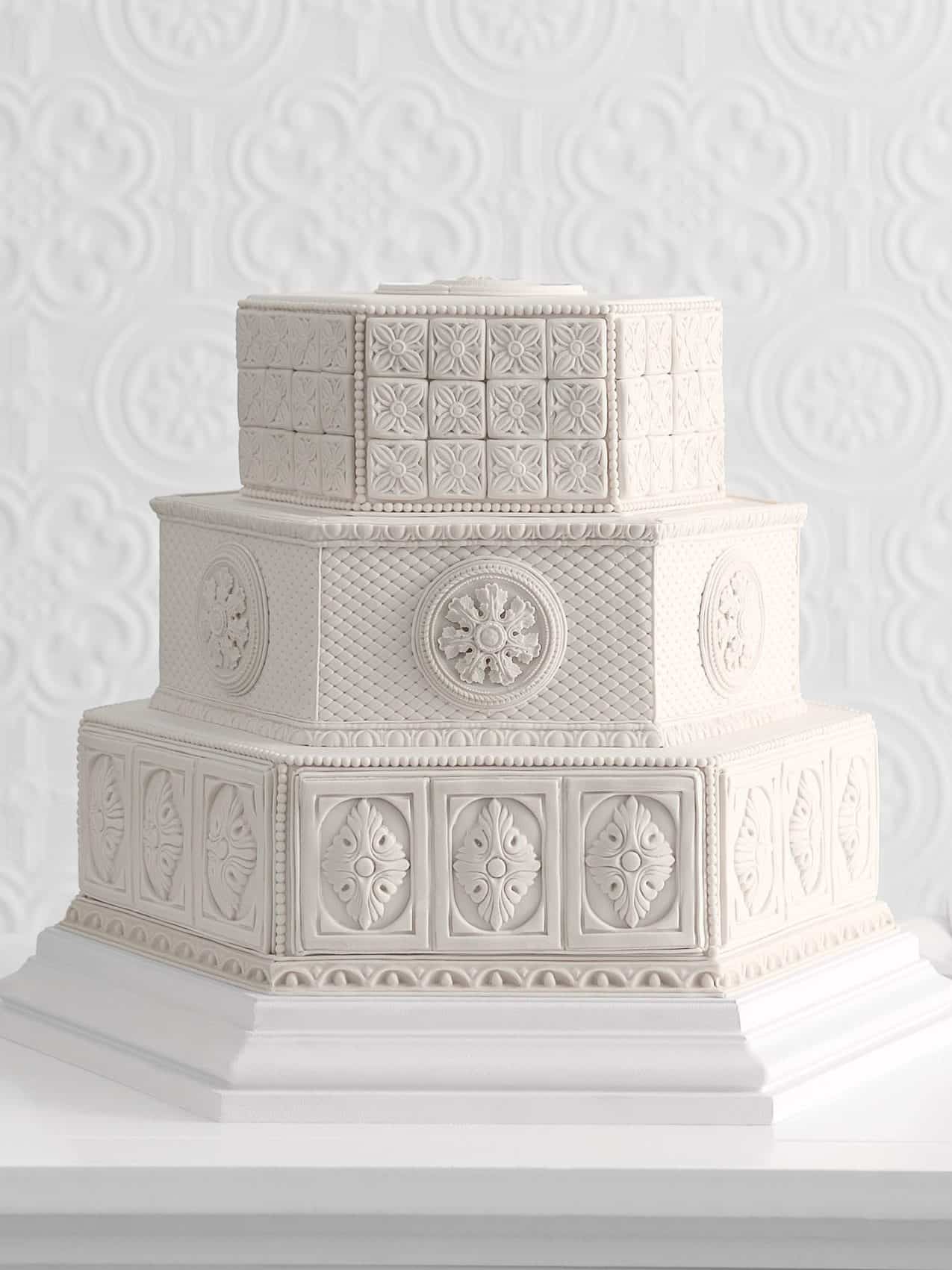 wedding cake in mosaic style