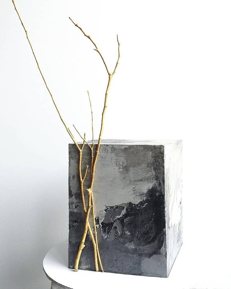 wedding cake with concrete texture