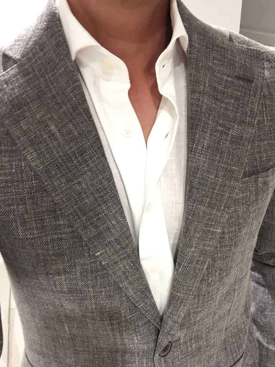 groom suit in a concrete grey colour